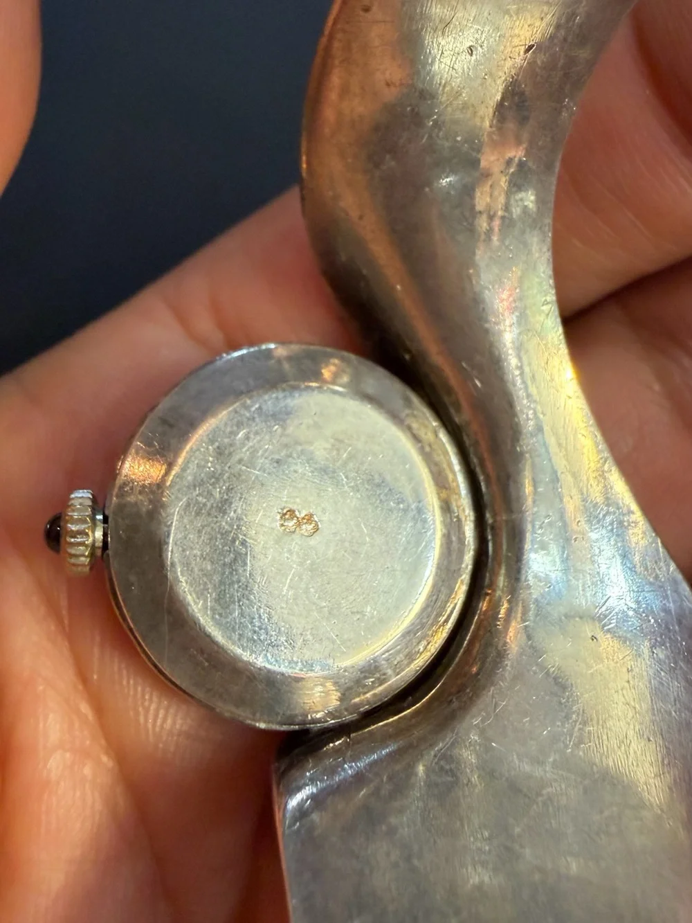 Cosmos vintage 1970’s solid Silver- Cuff watch -
